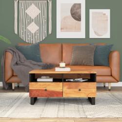 vidaXL Măsuță de cafea, 80x54x40 cm, lemn masiv acacia/lemn prelucrat (351955) - comfy