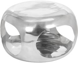 vidaXL Măsuță de cafea, argintiu, 50x50x30 cm, aluminiu (359612) Masa de cafea