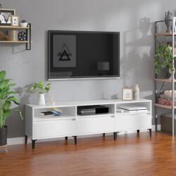 vidaXL Comodă TV, alb extralucios, 150x30x44, 5 cm, lemn prelucrat (831919)