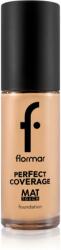 Flormar Perfect Coverage Mat Touch Foundation матиращ фон дьо тен за комбинирана към мазна кожа цвят 303 Classic Beige 30ml