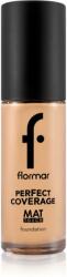 Flormar Perfect Coverage Mat Touch Foundation mattító alapozó kombinált és zsíros bőrre árnyalat 303 Classic Beige 30 ml