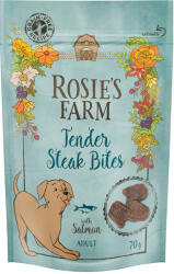 Rosie's Farm Rosie's Farm Snacks Pachet economic - Adult "Tender Steak Bites" Somon (3 x 70 g)