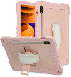 Techsuit Husa Techsuit StripeShell 360 pentru Samsung Galaxy Tab S7 / Tab S8 Pink (5949419007833)