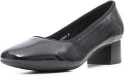 KARISMA Pantofi eleganti cu toc mic, piele lacuita, X4X430023C 01-L, negru - 36 EU