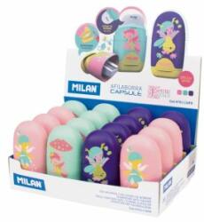 MILAN Radieră + ascuțitoare MILAN Capsule Fairy Tale (mix / preț 1 buc)