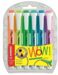 STABILO Evidențiator, set, 1-4 mm, STABILO "Swing Cool", 6 culori diferite, 6 buc