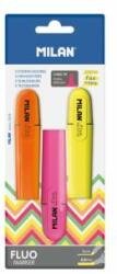MILAN Highlighter MILAN Fluo Marker - set 3 buc - tonerdepot - 12,98 RON