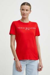 Tommy Hilfiger pamut póló női - piros XL