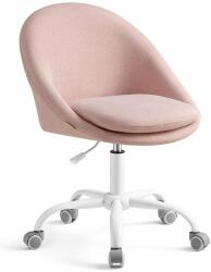 SONGMICS Irodai szék, állítható magasságú forgószék, rózsaszín