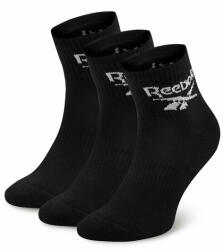 Reebok Set de 3 perechi de șosete medii unisex Reebok R0427-SS24 (3-pack) Negru Bărbați