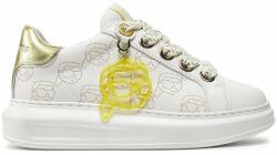 KARL LAGERFELD Sportcipők KARL LAGERFELD KL62522 White Lthr W/Yellow 39 Női