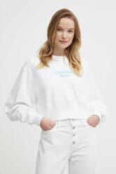 Calvin Klein pamut melegítőfelső fehér, női, nyomott mintás - fehér M - answear - 34 990 Ft