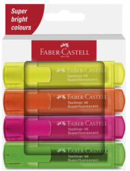 Faber-Castell Faber-Castell: 1546 Neon fluorescent 4 db-os szövegkiemelő filctoll szett (254644)