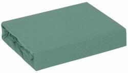 EUROFIRANY Adela jersey pamut gumis lepedő Menta 220x200 cm +30 cm