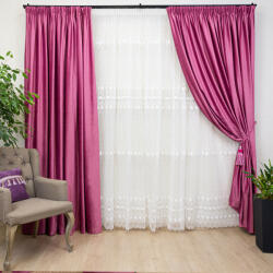 Hiko Set 2 draperii Hiko Comfy catifea flamingo pink, cu rejansa - hiko - 348,80 RON