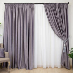 Hiko Set 2 draperii Hiko COMFY catifea gri movuliu, cu rejansa (10013139)