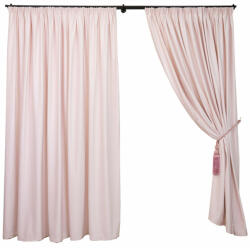 Hiko Set 2 draperii Hiko COMFY catifea baby roz, cu rejansa Premium, creion de 6, 5cm (10012914)