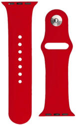  Silicone óraszíj Apple Watch 2/3/4/5/6/7/8/9/SE, 38/40/41mm szilikon óraszíj, piros