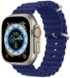 Dux Ducis óraszíj Apple Watch 2/3/4/5/6/7/8/9/SE, 42/44/45mm óraszíj, sötétkék