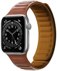 Magnetic óraszíj Apple Watch 7/8/9, 45mm mágneses óraszíj, barna