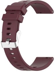 gigapack Pótszíj (univerzális, 20mm, szilikon, dupla bújtató) BORDÓ Garmin Vivomove 5, Huawei Watch GT 2 42mm, Samsung Galaxy Watch Active 2 44mm (SM-R820N) (GP-108351)