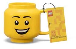 LEGO® Cană mare LEGO® din ceramică, Cap de băiat fericit, Galben (41460806)