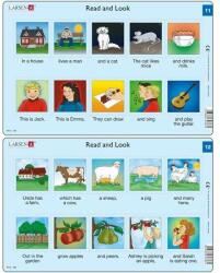 Larsen Set 10 Puzzle-uri Larsen Read and Look 11-20 EN 10 piese (LRRA6_Initiala)