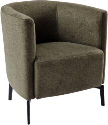 TEMPO KONDELA Design fotel, zöld|fekete, KAPY