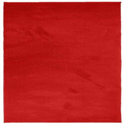 vidaXL OVIEDO piros rövid szálú szőnyeg 240 x 240 cm 375628