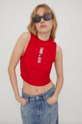 Tommy Jeans top női, piros - piros M - answear - 14 990 Ft
