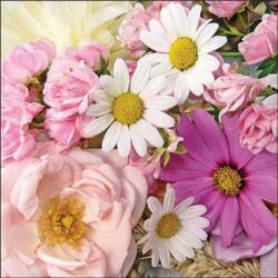 Ambiente Summer flower mix papírszalvéta 33x33cm, 20db-os