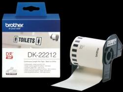 Brother DK-22212 62 mm x 15, 24 m öntapadós fehér filmszalag tekercsben (DK22212) - alphaprint