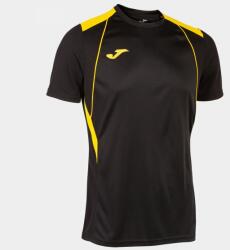 Joma Championship Vii Short Sleeve T-shirt Black Yellow 3xl