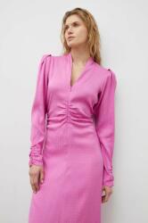 Gestuz ruha rózsaszín, maxi, harang alakú - rózsaszín 40