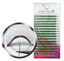iBeauty Extensii de gene Ibeauty 2D curbura D, 11 mm