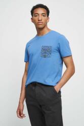 Medicine t-shirt férfi, nyomott mintás - kék S