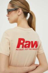 G-Star Raw pamut póló bézs - bézs M - answear - 11 990 Ft