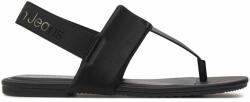 Calvin Klein Jeans Szandál Flat Sandal Toepost Dc YW0YW01344 Fekete (Flat Sandal Toepost Dc YW0YW01344)