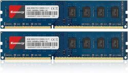 Kuesuny 8GB (2x4GB) DDR3 1600MHz KD 2X4GB-PC3-12800U-BW