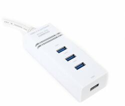 Platinet USB 3.0 Hub 4 portos fehér (OUH34W) (OUH34W)