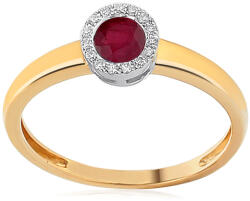 Heratis Forever Arany rubin gyűrű 0, 050 ct gyémántokkal IZBR092R