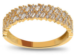 Heratis Forever Csillogó gyűrű sárga aranyból cirkóniákkal kirakva IZ30325