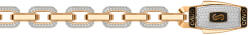 Heratis Forever Monaco Chain Cavo Alternate Pavé lock Rose 5 mm IZ30232RUSA