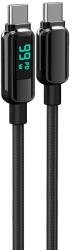 Lemontti Cablu de date Lemontti LEMDDTCF100N, Type-C la Type-C, Fast Charge, 100W, 2m, Negru (LEMDDTCF100N)