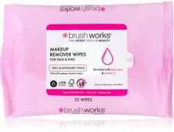 Brushworks Makeup Remover Wipes șervețele demachiante pentru make-up 25 buc