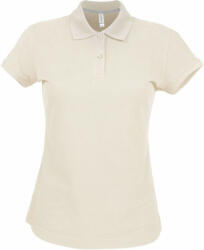 Kariban Női galléros póló Kariban KA242 Ladies' Short-Sleeved polo Shirt -3XL, Light Sand