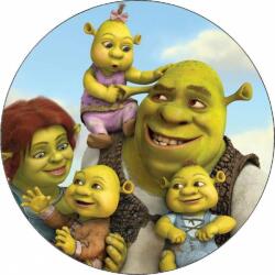 Pictu Hap Ehető papír Shrek és családja 19, 5 cm - Pictu Hap (pic9000730_kruh)