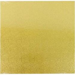 dortis Cake Star Tortaszőnyeg GOLD szőlő mintás négyzet 25 cm 10" (1 db) - dortis (DR-7264)