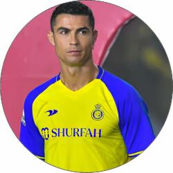 Pictu Hap Ehető papír Cristiano Ronaldo sárga és kék mez 19, 5 cm - Pictu Hap (pic9000326_kruh)