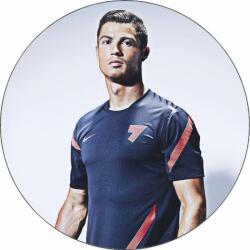 Pictu Hap Ehető papír Cristiano Ronaldo szürke alapon 19, 5 cm - Pictu Hap (pic9000324_kruh)